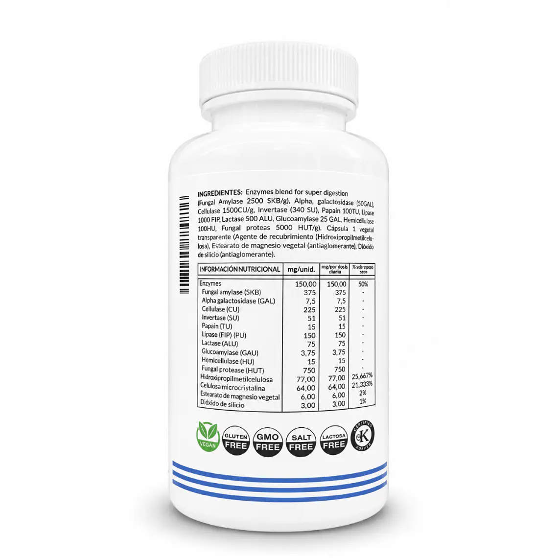 Enzimas Digestivas - 120 Capsulas 2