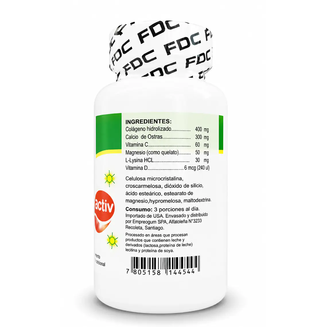Colágeno Collagen Activ - 90 Comprimidos 3