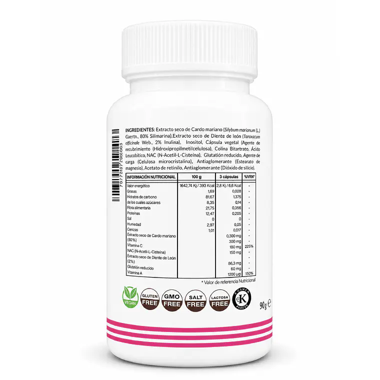 Milk Thistle (Cardo Mariano) + NAC - 90 capsulas 2