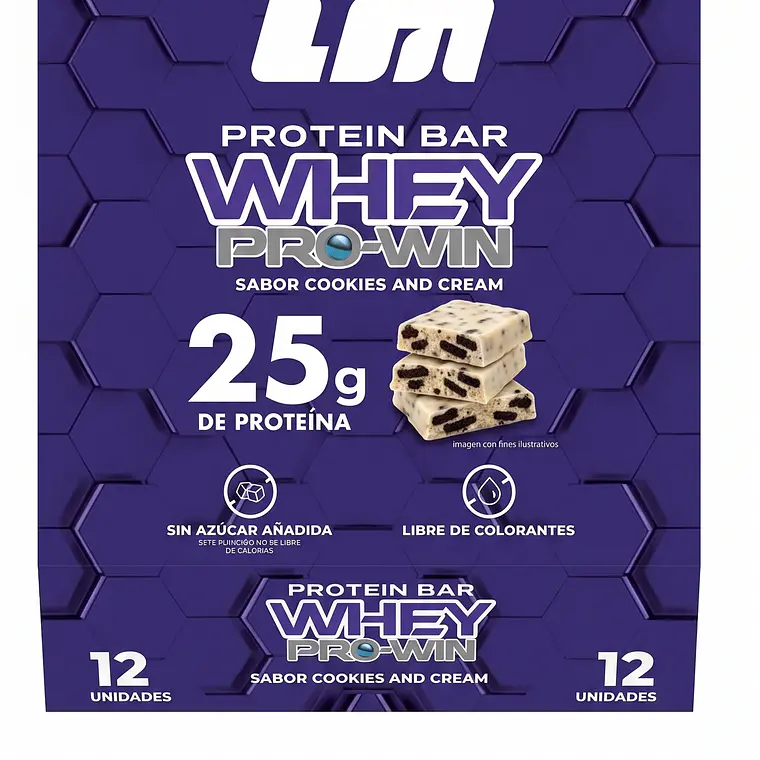 Barra Whey Pro Win Cookies and Cream 80 grs 3