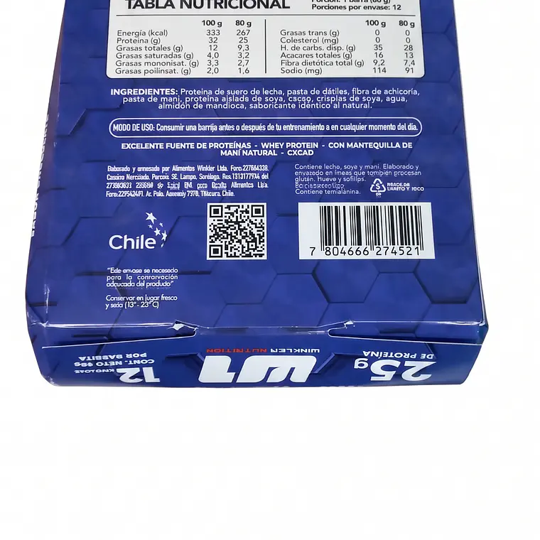 Barra Whey Pro Win Cookies and Cream 80 grs 4