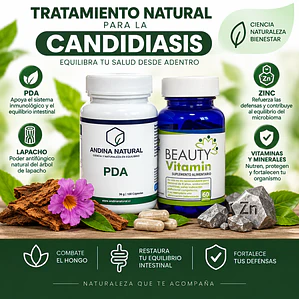 Kit Anti Candida: PDA + Beauty Vitamin