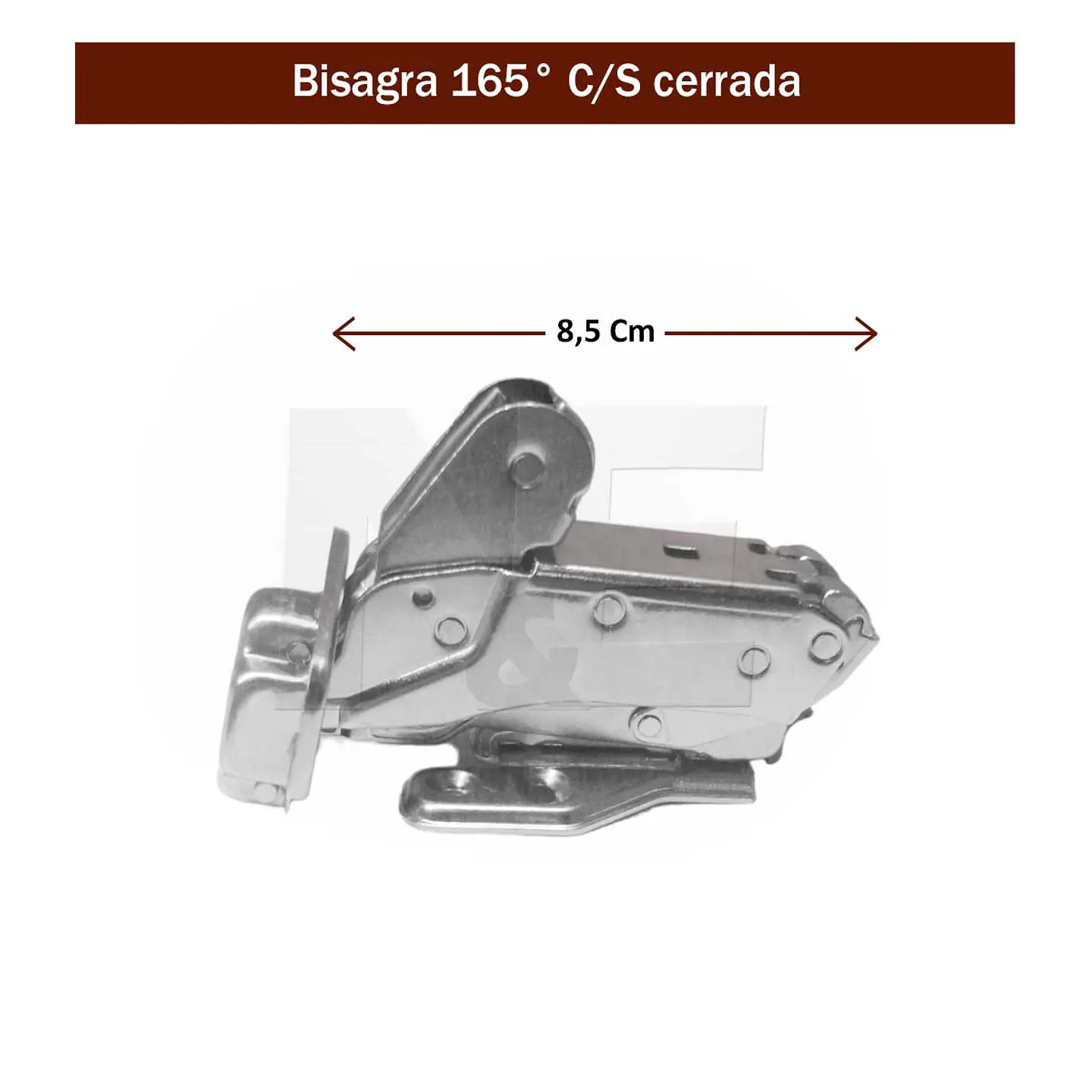 BISAGRA RECTA 165° CIERRE SUAVE 4