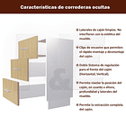 CORREDERA OCULTA CIERRE SUAVE 500MM 5