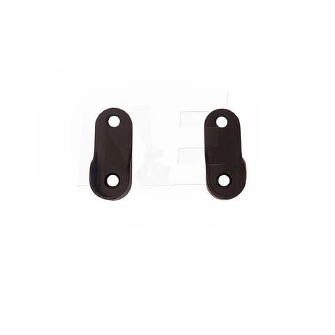 SOPORTE DE BARRA OVALADA - NEGRO.
