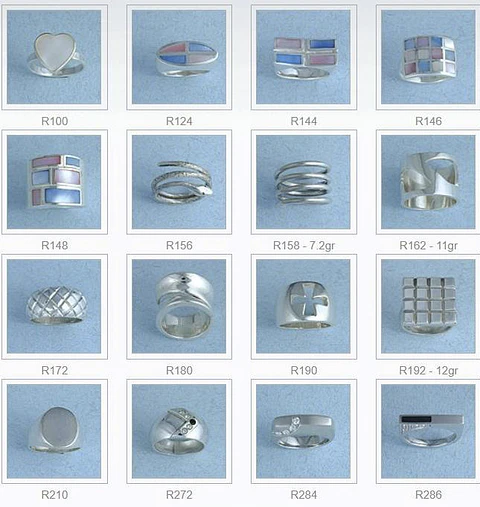 Colección de joyas en plata