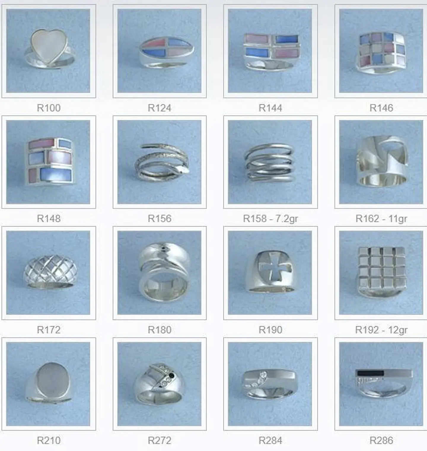 Colección de joyas en plata 1