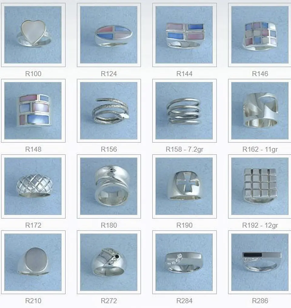 Colección de joyas en plata 1