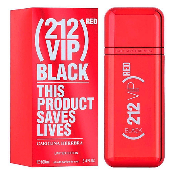 212 Vip Black Red Carolina Herrera 100Ml Hombre  Perfume