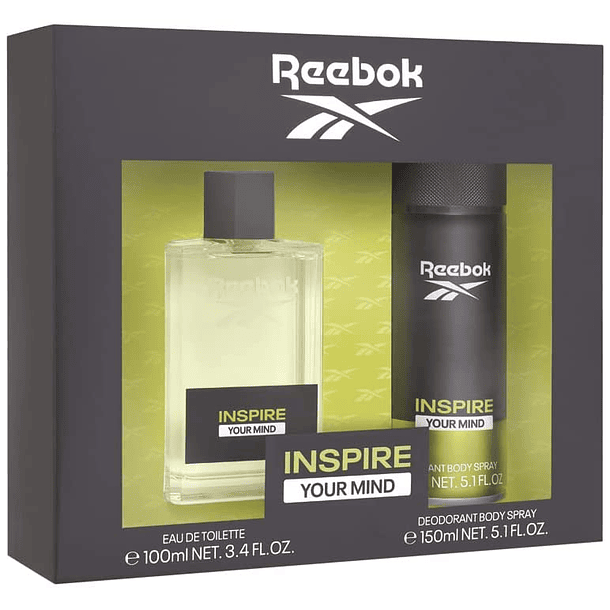 Inspire Your Mind Reebok Estuche 100Ml + Deo Hombre Edt