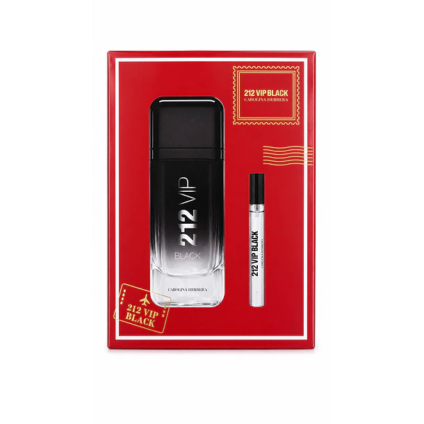 212 Vip Black Carolina Herrera Estuche 100Ml Hombre Edp
