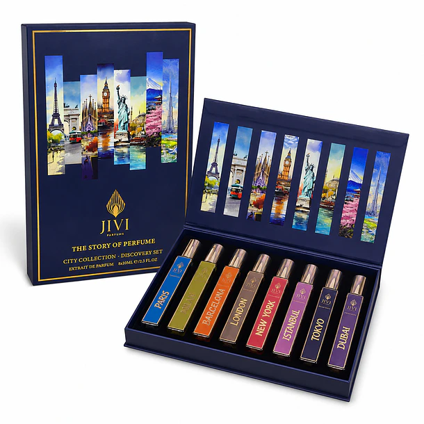 City Collection Jivi Parfums Mini Set 8X10Ml Unisex Edp