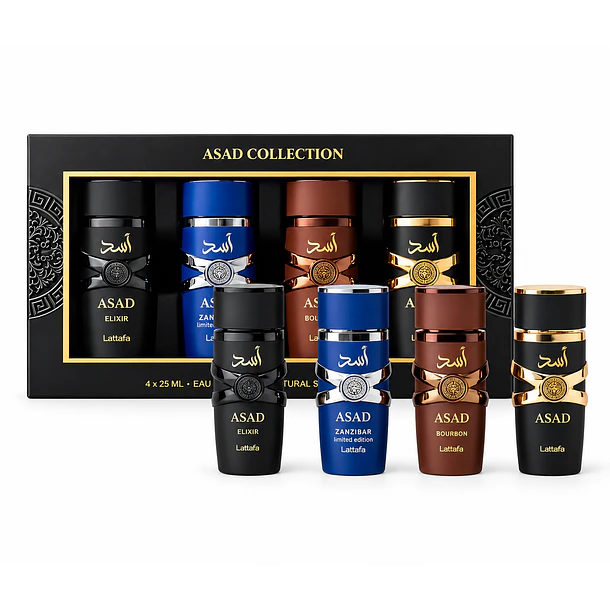 Asad Collection Lattafa Estuche 4 X 25Ml Hombre Edp