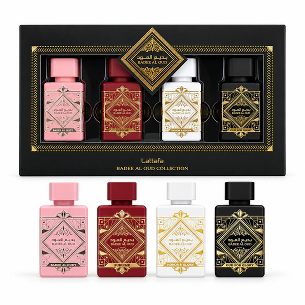 Badee Al Oud Collection Lattafa Estuche 4 X 25Ml Unisex Edp