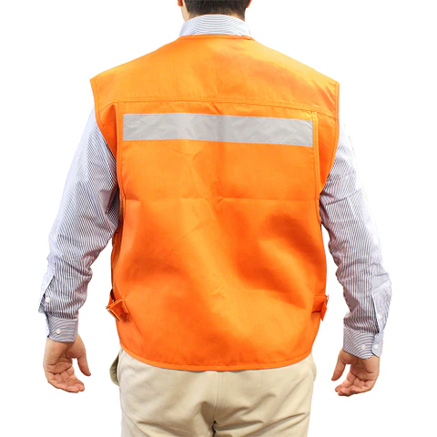 Chaleco Geólogo Gabardina con Cinta Reflectante