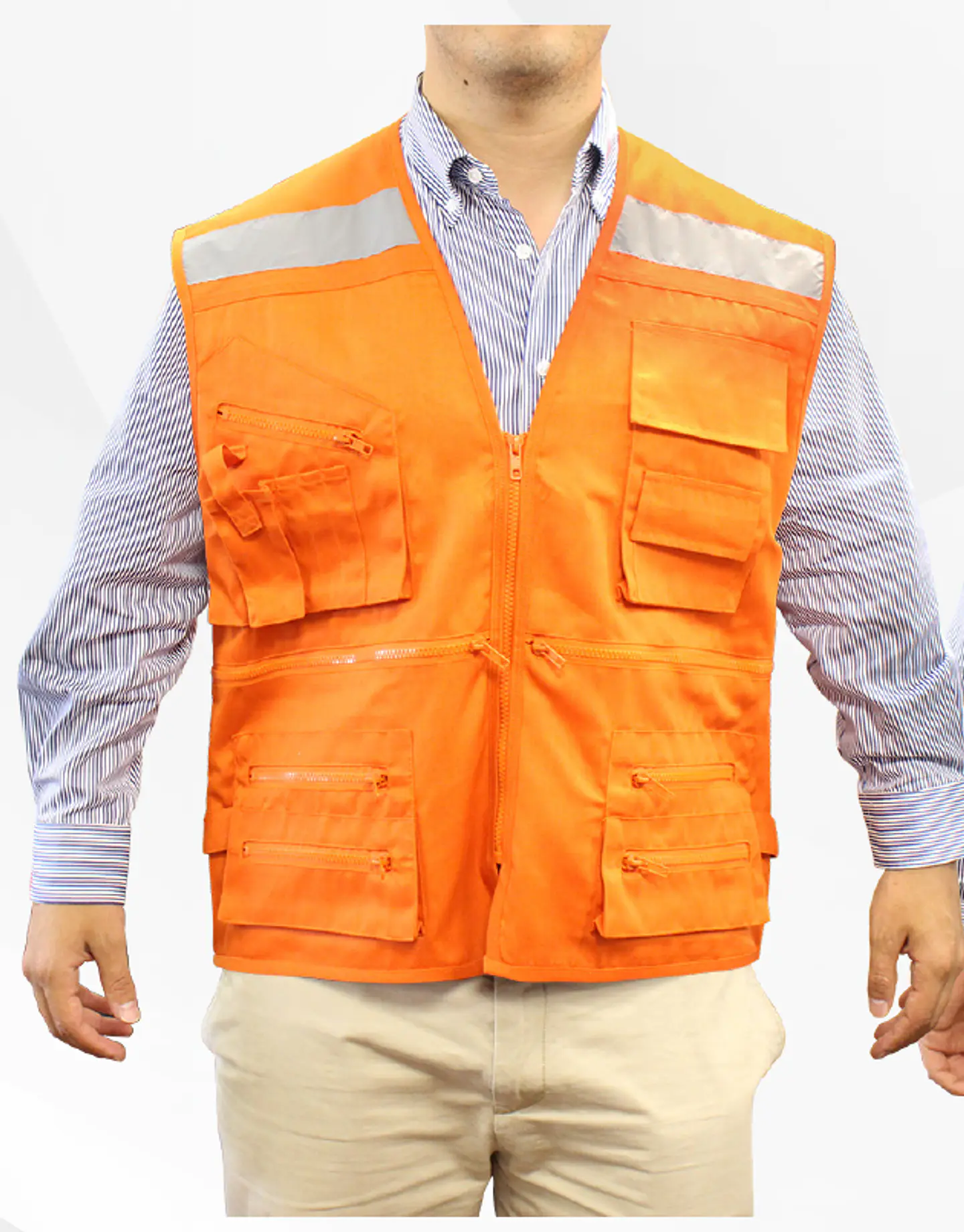 Chaleco Geólogo Gabardina con Cinta Reflectante 2