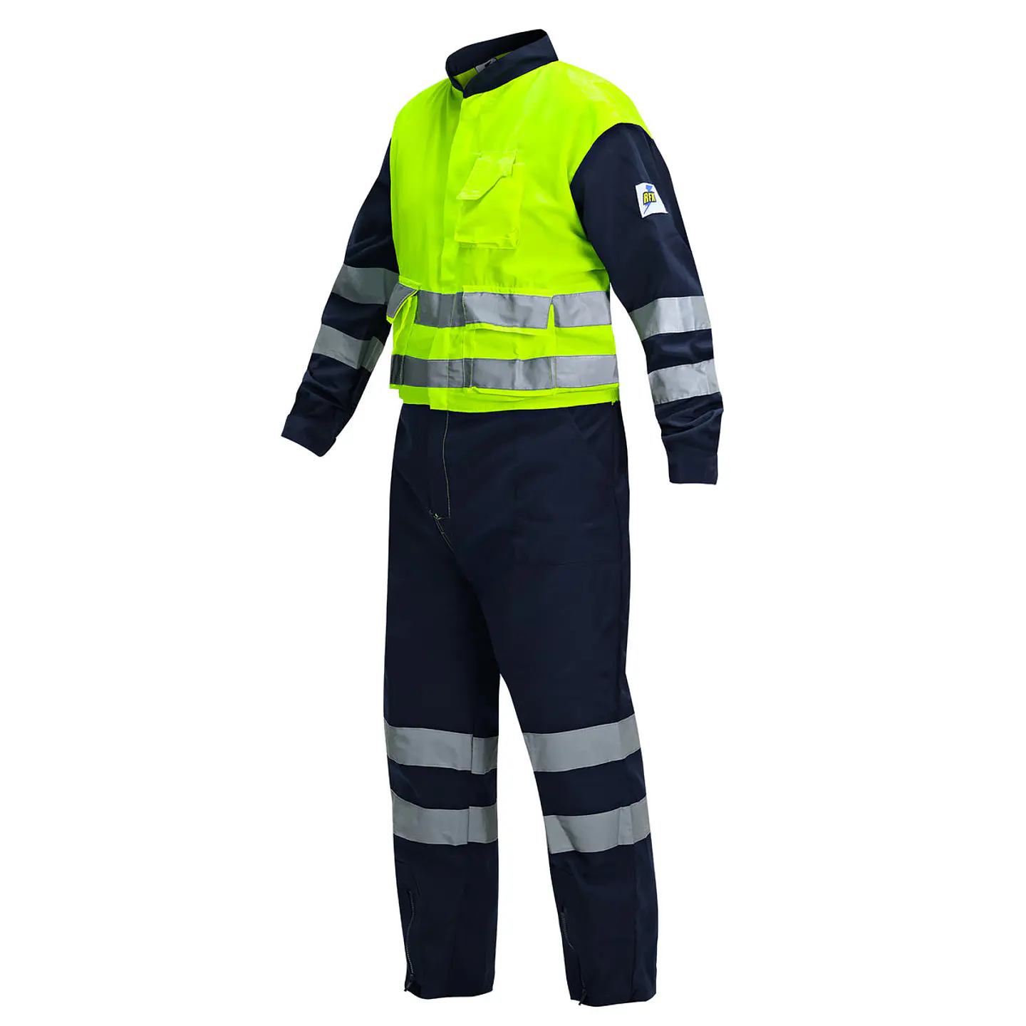 Overol Alta Visibilidad RFX Amarillo Flúor 2