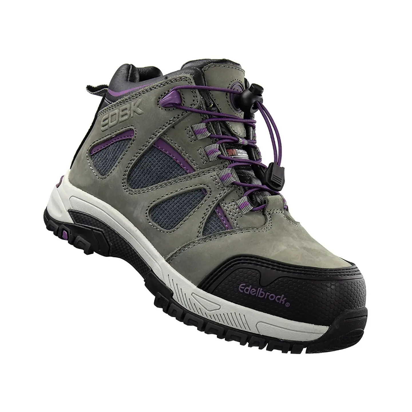 Botín de Seguridad Mujer Edelbrock EDBK177 Gris/Morado 3