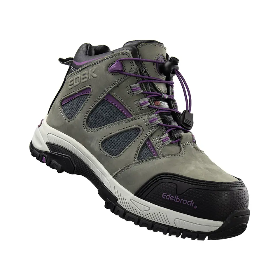 Botín de Seguridad Mujer Edelbrock EDBK177 Gris/Morado 3