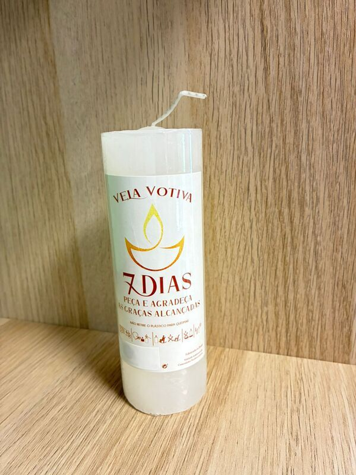 Vela Votiva 7 Dias Branca 1