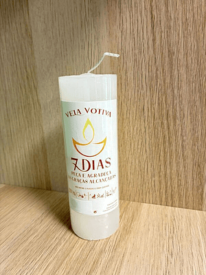 Vela Votiva 7 Dias Branca