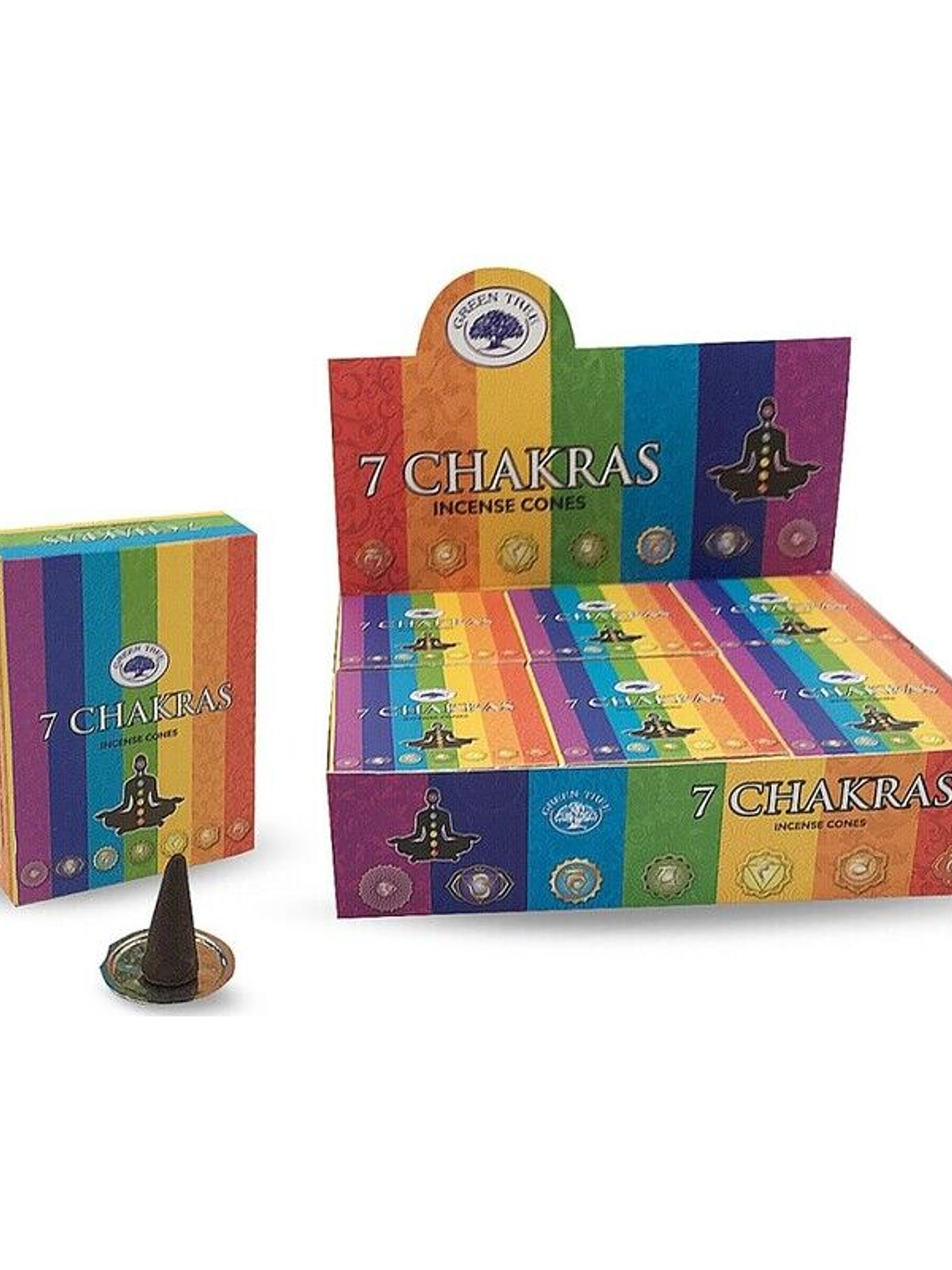 Inc. Cone Invertido 7Chakras  (12 Cones) 1