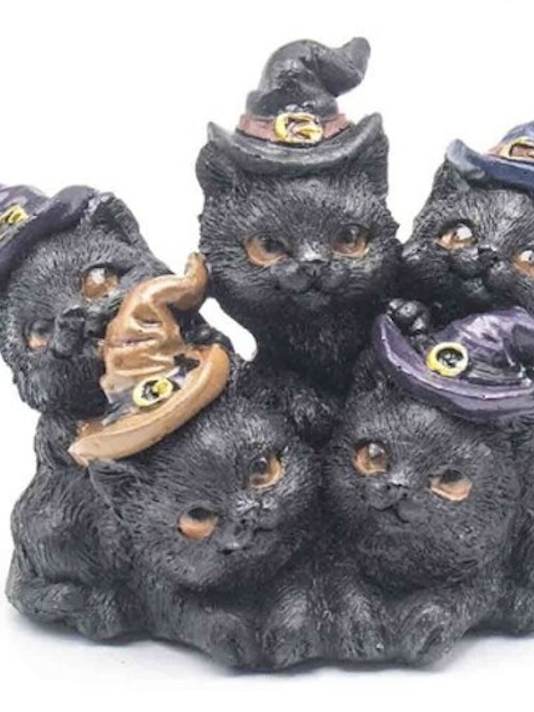 Gatos Resina 10x6,2x9,5cm 1