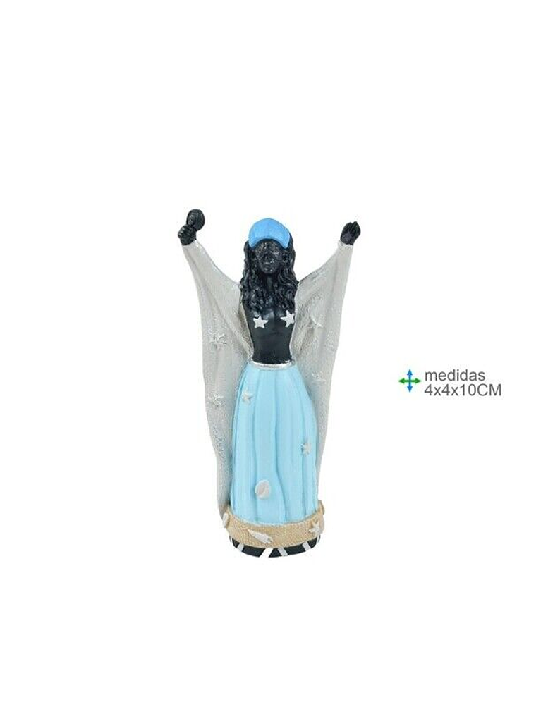 Orixá Yemanjá Negra 4x4x10cm 1