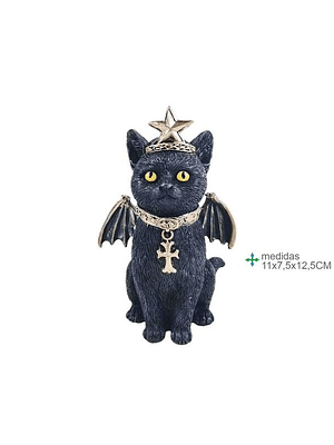 Gato Wicca Resina 11x7,5x12,5cm