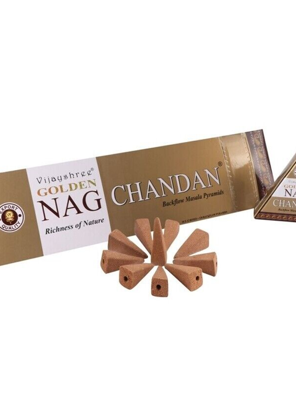 Inc. Cone Invertido Chandam (Sândalo)  (12 Cones) 1