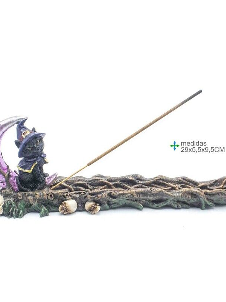 Porta Incenso Gato Wicca 29x5,5x9,5cm 1