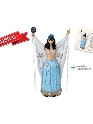 Orixá Yemanjá 16x7x30cm