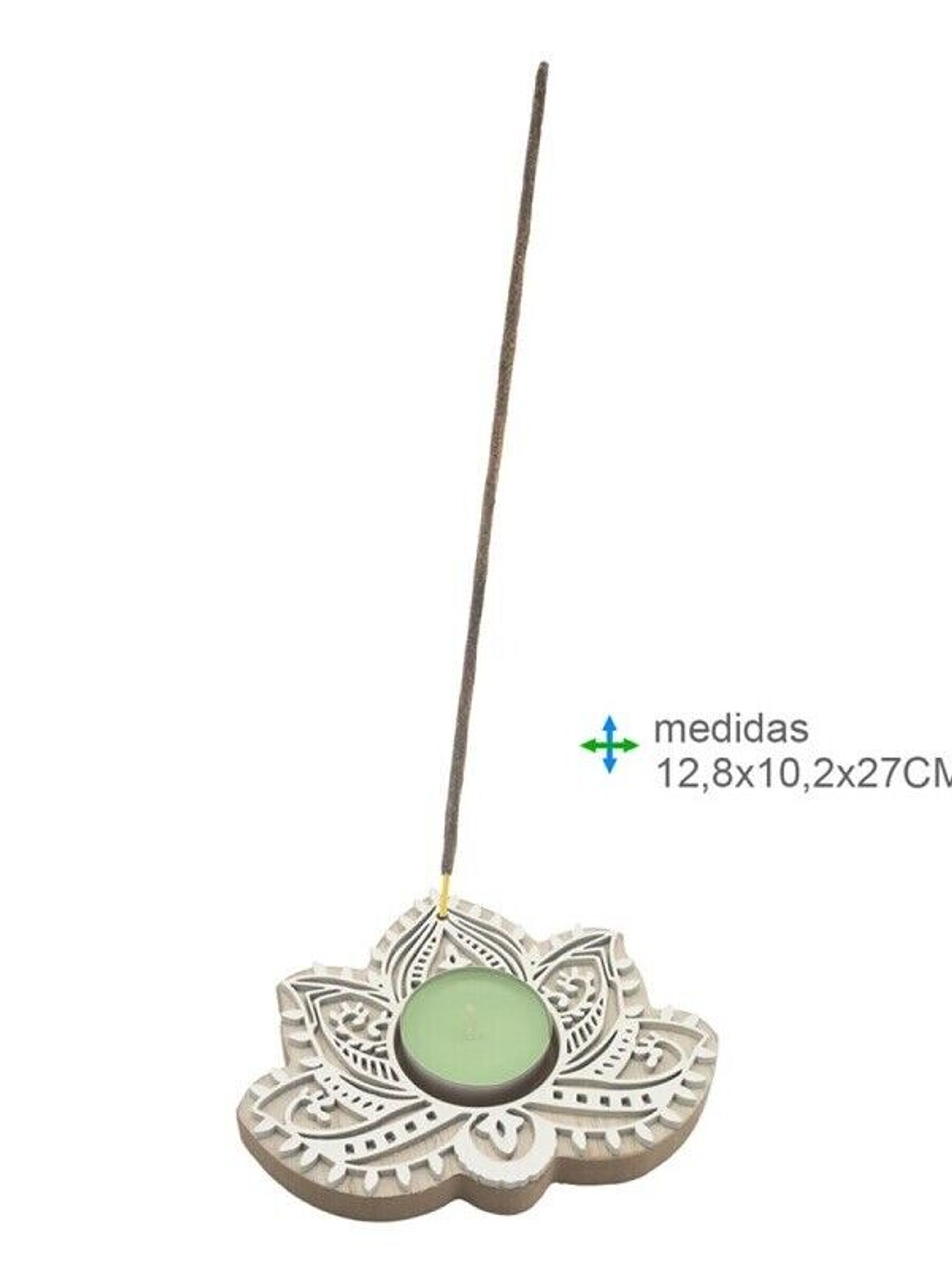 Queimador Inc. Madeira 12,8x10,2x27cm 1