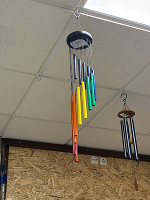 Espanta Espíritos Metal 7 Notas 74 Cm