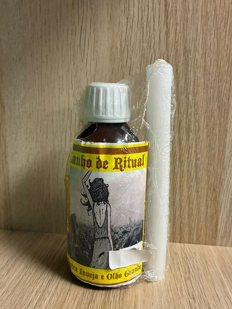 Banho Ritual Contra Inveja e Olho Gordo C/ Vela 1