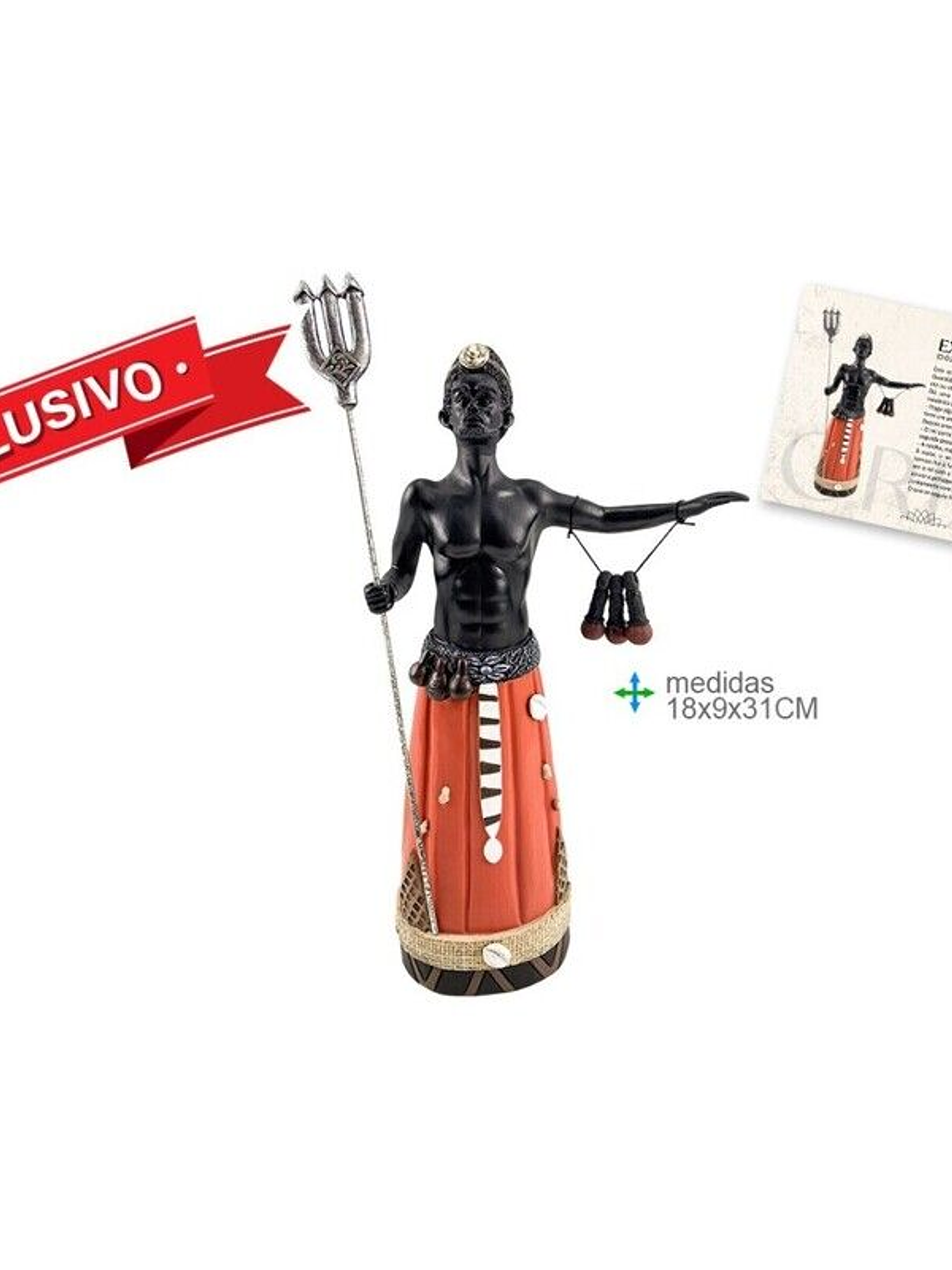 Orixá Exú 18x9x31cm 1