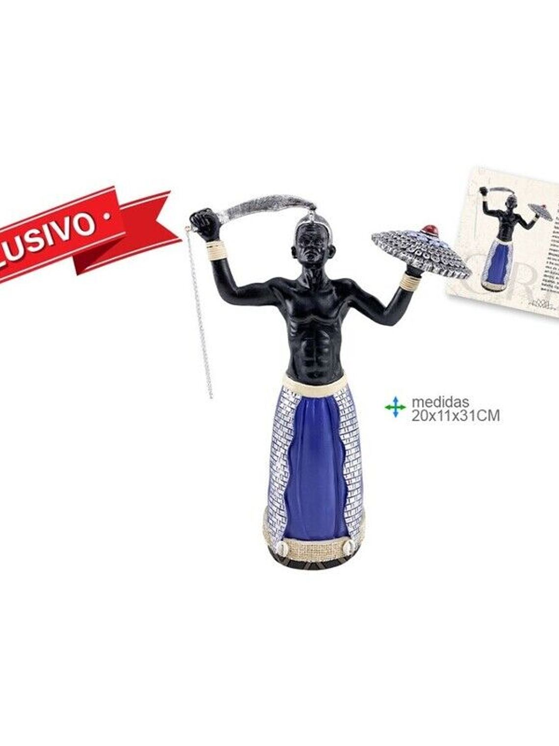 Orixá Ogum 20x11x31cm 1