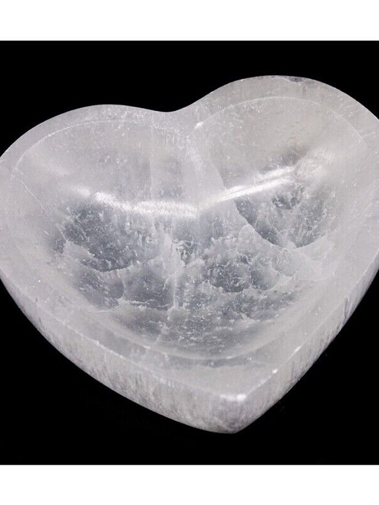Taça Selenita Coração Aprox 10cm 1