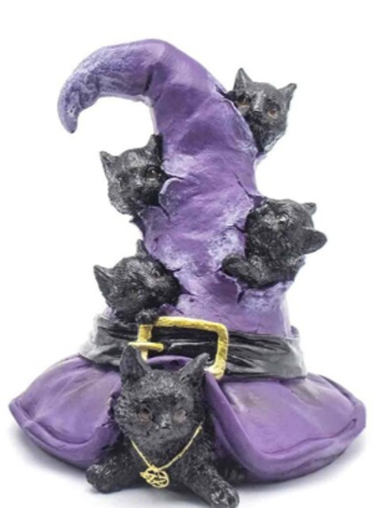 Gato Wicca Resina A 14x12,2x13cm 1