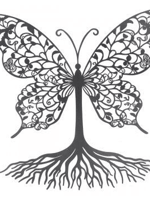 Borboleta Parede 50 Cm