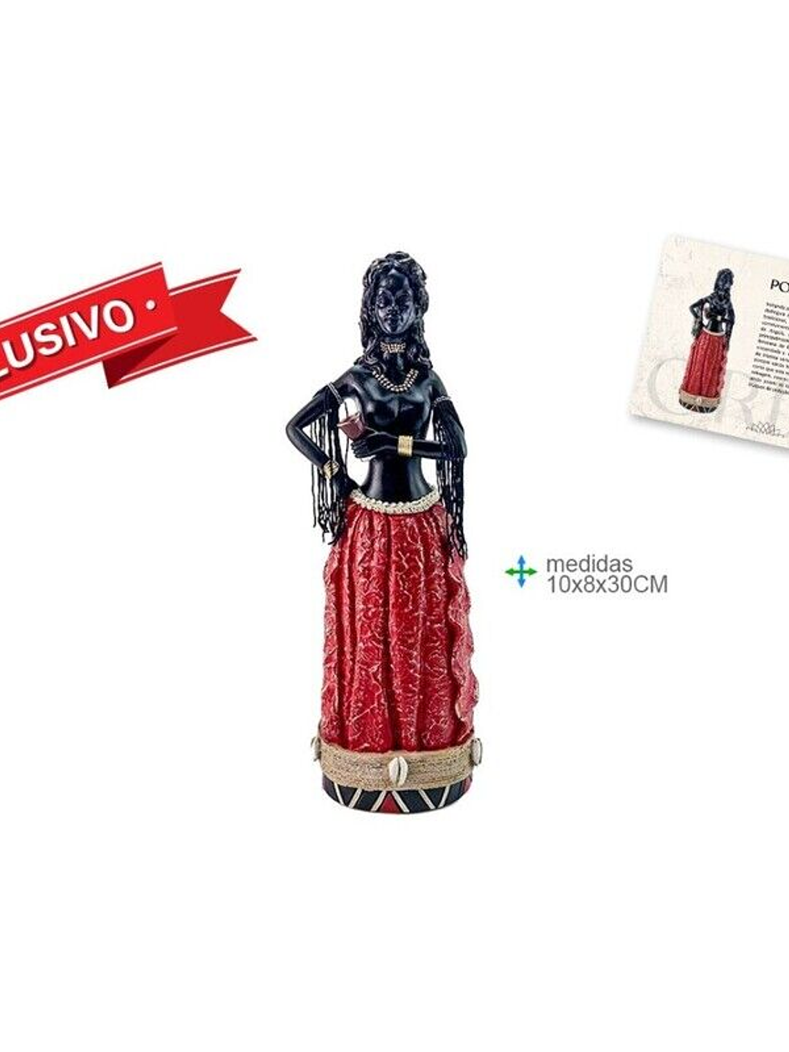 Orixá Pomba Gira 10x8x30cm 1