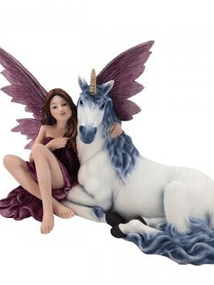 Fada C/ Unicórnio 26 Cm