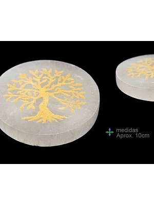 Base Selenita Red. Árvore da Vida Aprox. 10cm