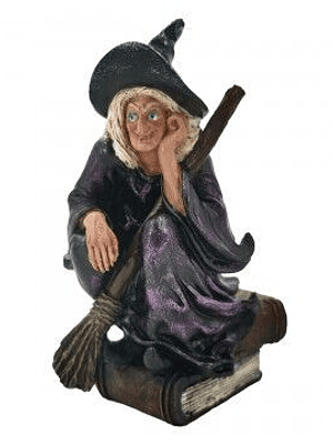 Bruxa C/ Livro 13 Cm