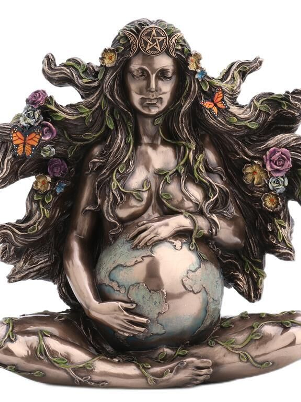 Gaia- Mãe Terra Bronze  17,5 Cm 1