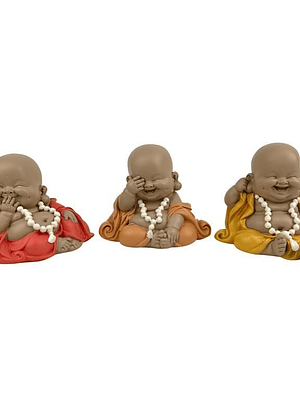 Buda Conj. 3 Unid. 7,5x 8x5,5cm