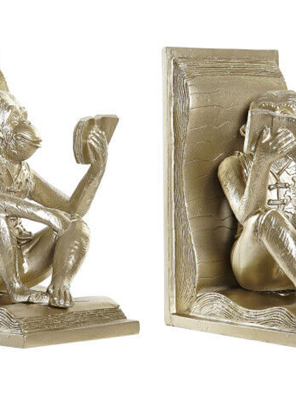 SUPORTE PARA LIVROS SET 2 RESINA 13X12X17,5 MACACO 1