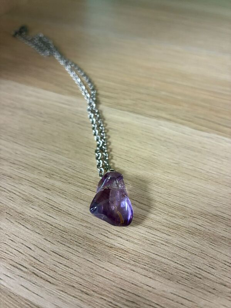 Fio de Aço com Pendente de Ametista 1