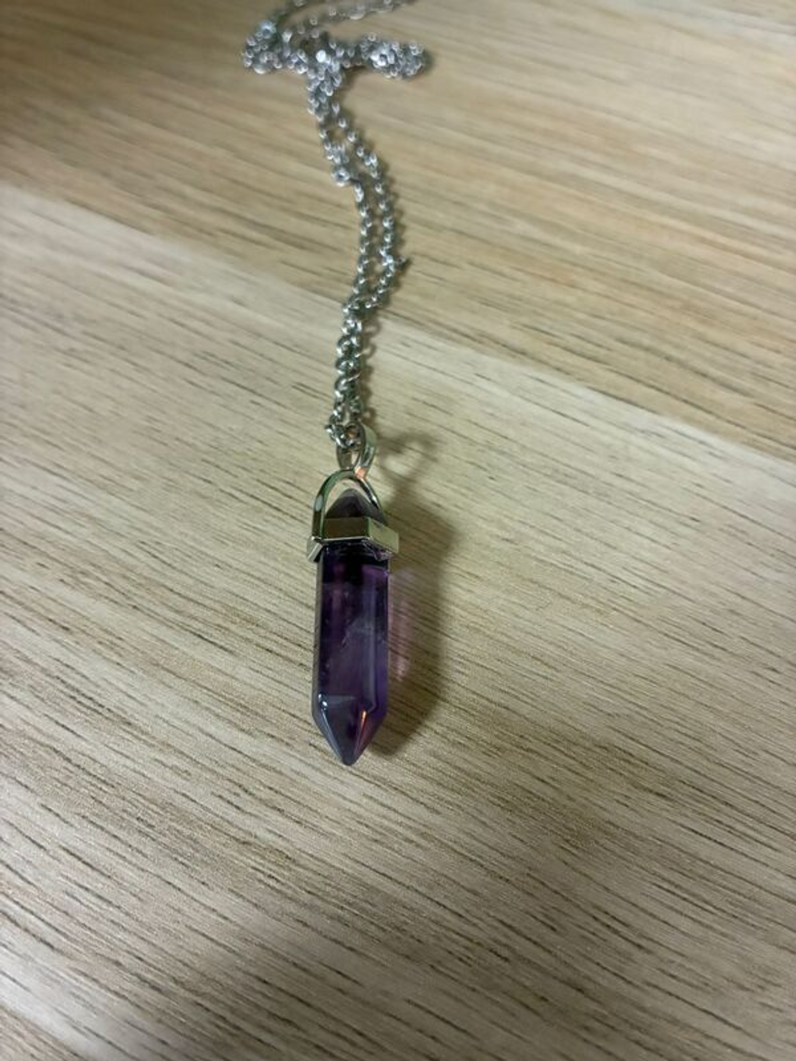 Fio de Aço com Pendente de Ametista A 1