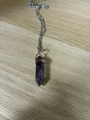 Fio de Aço com Pendente de Ametista A